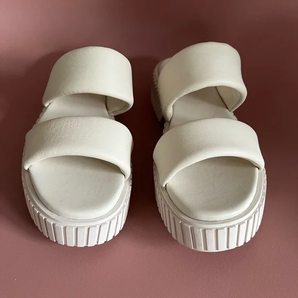 NWOT Sorel size 7.5 ONA STREETWORKS SLIDE SANDAL, color: chalk - Picture 6 of 6